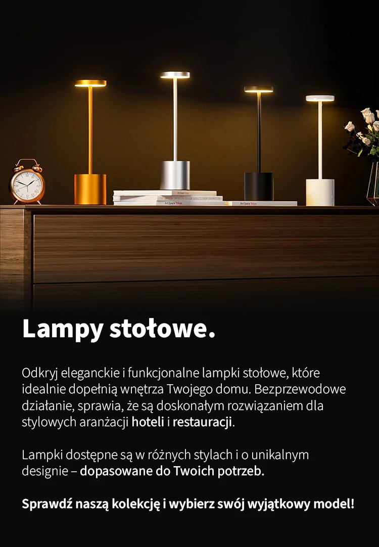 Lampy stołowe