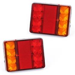 12V | PAIR OF Complete LED rear lamps for trailers, semitrailers, agricultural machinery E4 approval