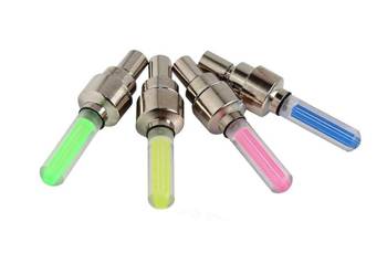 Blister - 2 pieces | Glowing bicycle valves | 4 colors