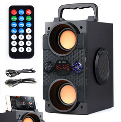 SP-A25 | Portable Bluetooth Column | 4 speakers, wooden housing | microphone input and &quot;Karaoke&quot; mode