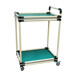 Storage trolley for EURO boxes | 2 shelves