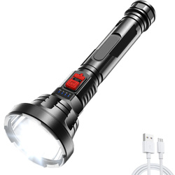 TL-826 | LED tactical flashlight with built-in rechargeable battery | 3 light modes, 500 lm, 2000 mAh
