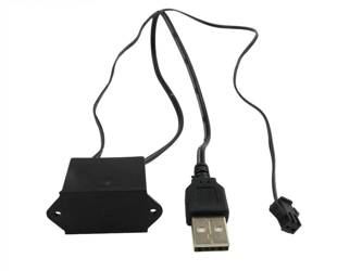 USB Inverter / converter to fiber Ambient Light EL Wire