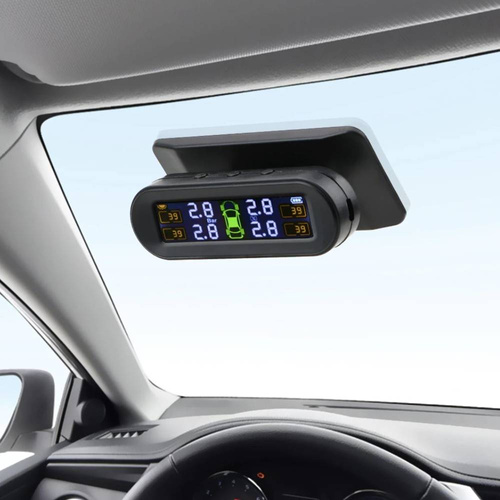 Solarny system TPMS | 4 czujniki ciśnienia powietrza w oponach oraz temperatury opon | TPMS-H1-1