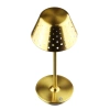 Lampa stołowa z wbudowanym akumulatorem | Lampa nocna z trzema barwami świecenia | Nastrojowa lampka do hotelu, restauracji | HJA15-GOLD