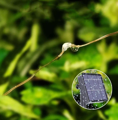 Girlanda solarna, lampa ogrodowa wbijana | 200 diod LED, 20m | biały ciepły | FLD-200LED-WW