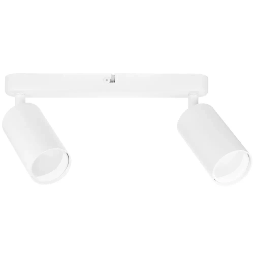 Dwupunktowa lampa sufitowa, reflektor ruchomy 2x GU10 biały | MS-GU10-2