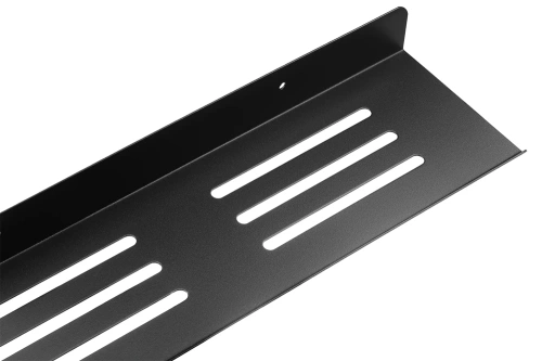 Metalowa półka łazienkowa | Czarna pólka pod prysznic 30cm | Półka wisząca | BDS-L30CM-B