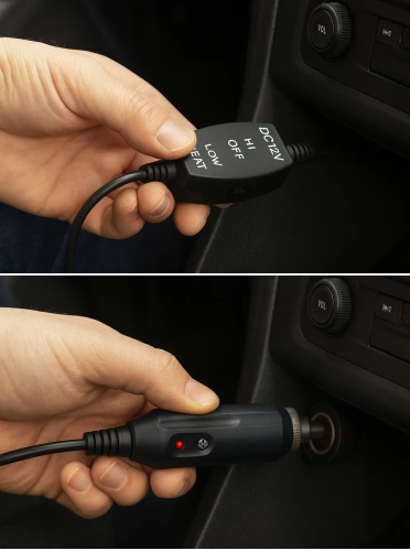 Uniwersalna, samochodowa mata grzewcza 12V | Podgrzewane siedzenie do samochodu | ZX-008-BLACK