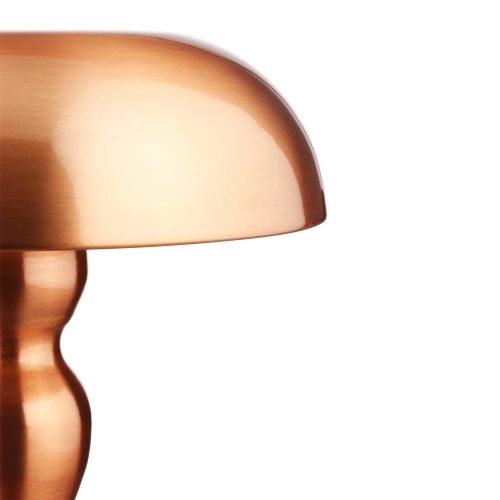 Lampka stołowa LED Grzybek | Bezprzewodowa lampka do hotelu, restauracji | Nocna lampka dotykowa | HJA24-A-COPPER