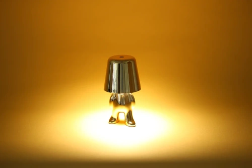 Nowoczesna lampa stołowa z dotykową obsługą | Lampka nocna z wbudowanym akumulatorem | HJA23-A-GOLD