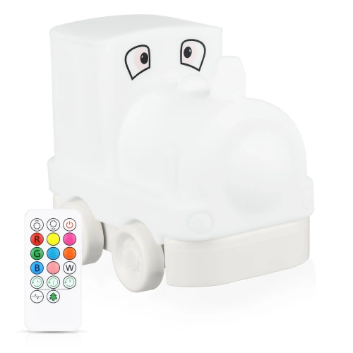 Lampka nocna LED RGB | Silkonowa lampka dziecięca 9 kolorów | JL-601