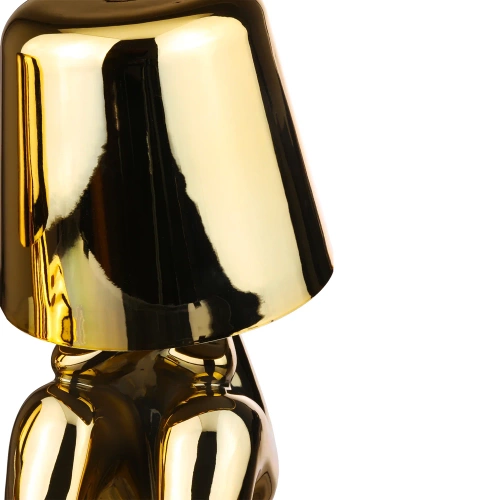 Nowoczesna lampa stołowa z dotykową obsługą | Lampka nocna z wbudowanym akumulatorem | HJA23-I-GOLD