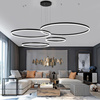 Wieloczęściowa Nowoczesna lampa wisząca | LED | Czarna | RLK-C04-157W-B