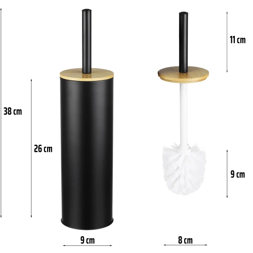 Szczotka toaletowa | Szczotka do WC | Szczotka z pojemnikiem | GY-TB014-BLACK