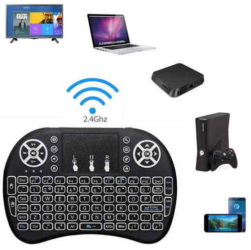 Podświetlania klawiatura bezprzewodowa z Touchpad | i8