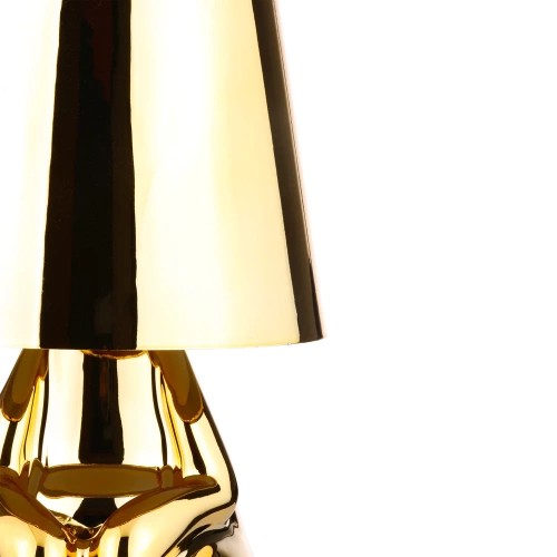Nowoczesna lampa stołowa z dotykową obsługą | Lampka nocna z wbudowanym akumulatorem | HJA23-L-GOLD