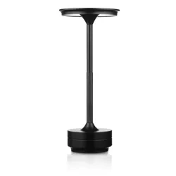 Lampa stołowa z trzema barwami świecenia | Lampka nocna z wbudowanym akumulatorem | HJA-25-BLACK