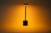 Lampka stołowa LED | Nowoczesna lampka nocna w wbudowanym akumulatorem | HJA21-BLACK