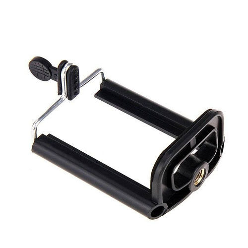 Uniwersalny uchwyt na telefon z gwintem 1/4" do montażu na statywie, selfie-sticku | Z12-Black