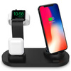 Stacja dokująca do Apple iPhone Airpods Watch | Ładowarka bezprzewodowa 15W | 3 wtyczki - USB-C / Lightning / Micro USB | WD-03