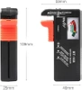 Tester baterii | Analogowy woltomierz | Uniwersalny tester baterii i akumulatorków | | BT-168-BLACK