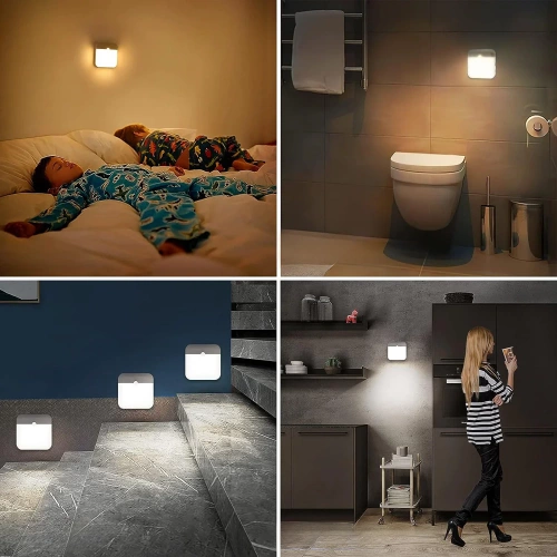 Lampka meblowa z czujnikiem ruchu | Bezprzewodowa lampka z czujnikiem zmierzchu | Magnetyczna lampka nocna z wbudowanym akumulatorem | C4765-WHITE