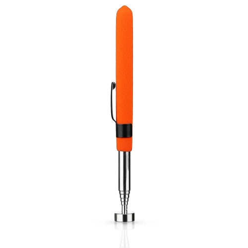 Teleskopowy chwytak magnetyczny | Regulowany chwytak z klipsem | Rączka z magnesem | XLB-8lb-Orange