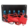 Panel sterujący 12V 24V IP65 z USB | Panel sterowania z podświetlanymi przełącznikami | Podwójna ładowarka USB 2.1 A / 5 V | Gniazdo zapalniczki 12V 
