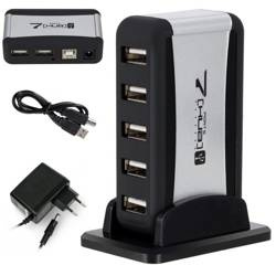 Aktywny HUB USB 2.0 | rozdzielacz na 7 portów USB | YT50