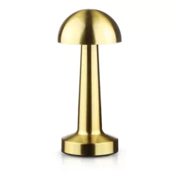 Bezprzewodowa lampka stołowa | Dotykowa lampka nocna z regulowaną barwą światła | Lampka GRZYBEK USB | HJA11-GOLD