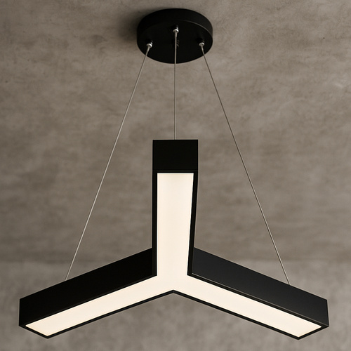 Lampa wisząca LED 30W w kształcie Y | Nowoczesne oświetlenie sufitowe 4000K z regulacją wysokości LPL-001