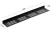 Metalowa półka łazienkowa | Czarna pólka pod prysznic 70cm | Półka wisząca | BDS-L70CM-B