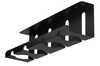 Organizer na kable pod blat biurka 40 cm | Koszyk, prowadnica, uchwyt | Czarny | CWT-O2