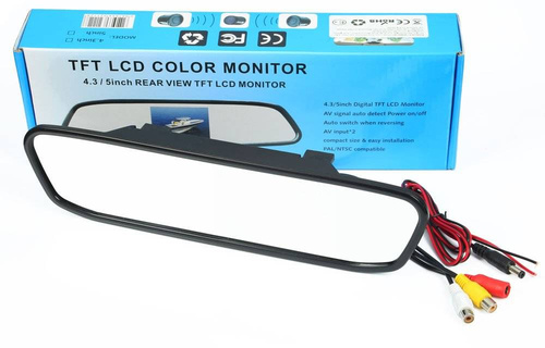 Lusterko Monitor 4,3" | TFT LCD w lusterku do kamery cofania 12V | PZ702