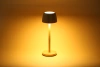 Bambusowa lampka stołowa LED  z dotykową regulacją barwy | Bezprzewodowa lampka nocna w wbudowanym akumulatorem 1500 mAh, USB-C | YG-VM41D