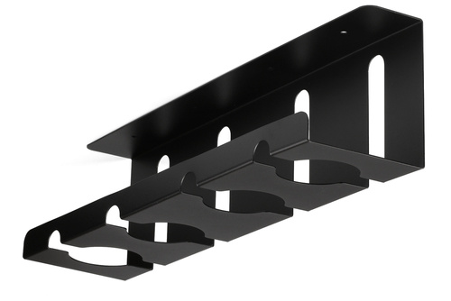 Organizer na kable pod blat biurka 40 cm | Koszyk, prowadnica, uchwyt | Czarny | CWT-O2