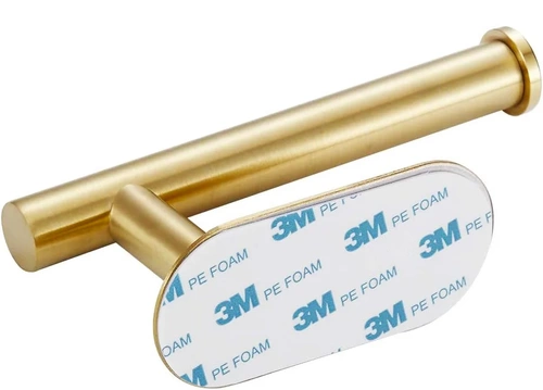 Złoty uchwyt do papieru | Samoprzylepny wieszak na papier toaletowy | JZU-304-GOLD