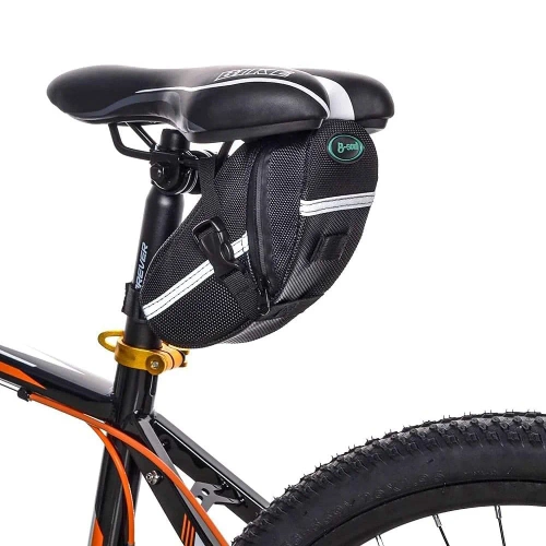 Wodoodporna torba rowerowa z wytrzymałego materiału 600D | Lekka, aerodynamiczna sakwa podsiodłowa z odblasakami |  600DCWBW-208