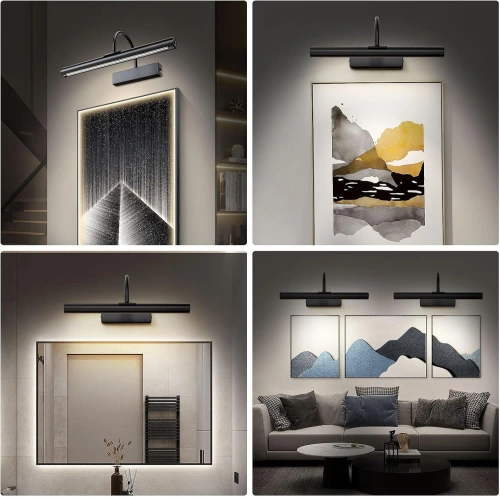 Lampka ścienna LED na akumulator | Bezprzewodowa lampa ścienna | Regulowana barwa i jasność | Montaż magnetyczny | Pilot z timerem | WML-L50