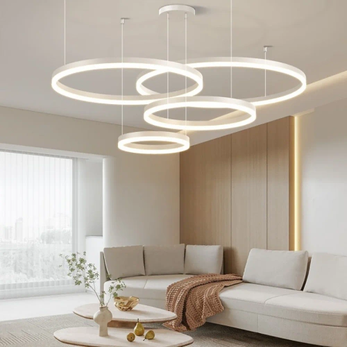 Wieloczęściowa Nowoczesna lampa wisząca | LED | Biała | RLK-C04-120W-W