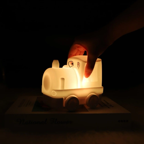 Lampka nocna LED RGB | Silkonowa lampka dziecięca 9 kolorów | JL-601