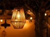 Bezprzewodowa lampa solarna w stylu BOHO | Rattanowa, ogrodowa lampa z uchwytem | JX21-Bamboo