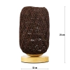 Rattanowa lampka nocna | Stylowa lampka stołowa | ZBD-C2314-BR