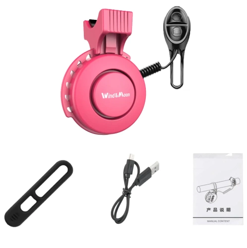 TWB-105-P | Elektryczny dzwonek rowerowy USB 120 dB | Dzwonek z wbudowanym akumulatorem | 4 tryby dźwiekowe