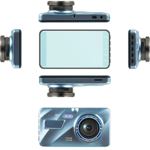 Wideorejestrator 1296p z ekranem 4" i G-Sensorem | Kamera samochodowa Full HD, dotyk, WDR, parking | PZ-V12