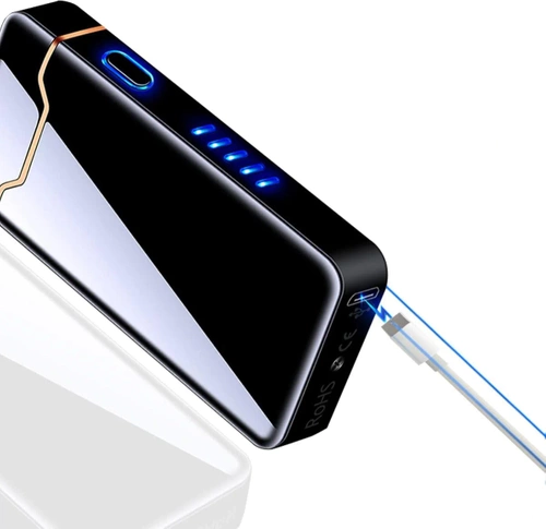 Nowoczesna zapalniczka plazmowa | Elektryczna zapalniczka ładowana przez USB | JL-818-BLACK