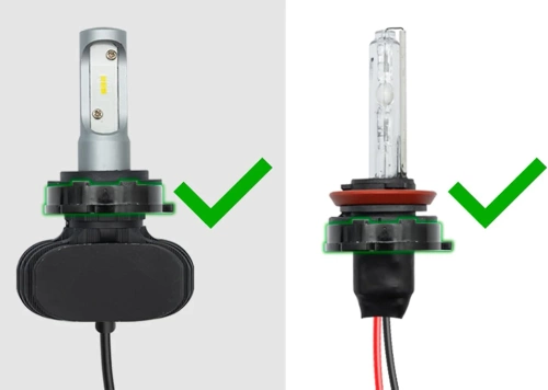 Adapter do mocowania żarówki LED lub żarnika HID | VW Polo, Tiguan, Touran, Skoda Octavia | TK-108