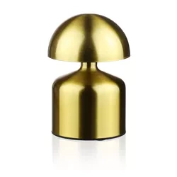 Lampka stołowa LED Grzybek | Bezprzewodowa lampka do hotelu, restauracji | Nocna lampka dotykowa | HJA41-GOLD