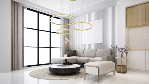 Wieloczęściowa Nowoczesna lampa wisząca | LED | Złota | RLK-C03-69W-G